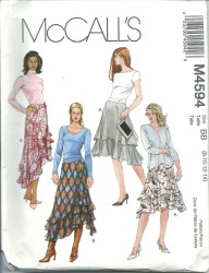 4594 SHAPED CONTOUR FLARE SKIRT PATTERN 8-14